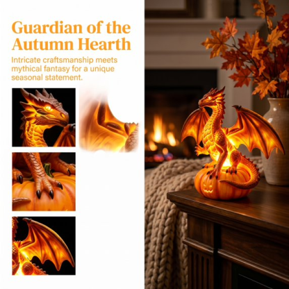 🐉 Pumpkin Dragon LED Statue-Baslayer