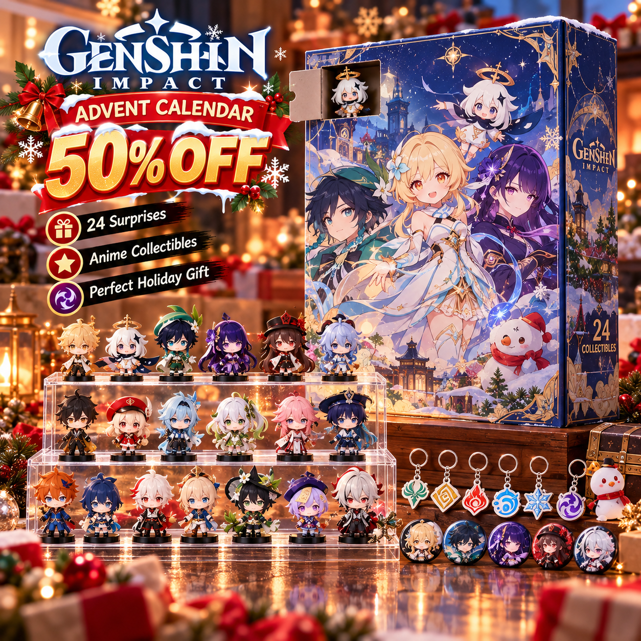 Genshin Impact Advent Calendar — 24 Days of Anime Surprises