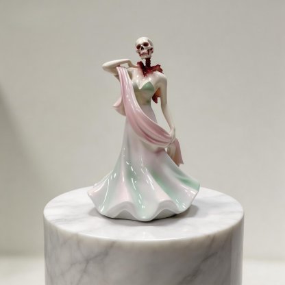 🏺✨ Broken Ladies Ceramic Art Figure – Handcrafted Mixed Media Sculpture