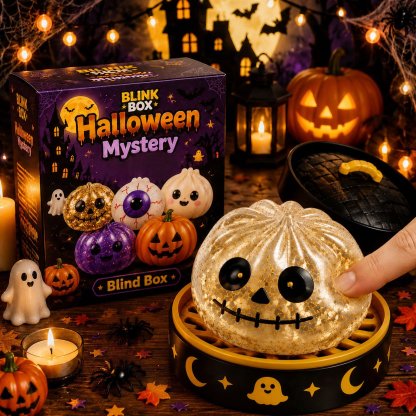 🎃 Halloween Squishy Squeeze Toy – 5 Styles Soft Pumpkin & Eyeball Fidget Toys-Baslayer