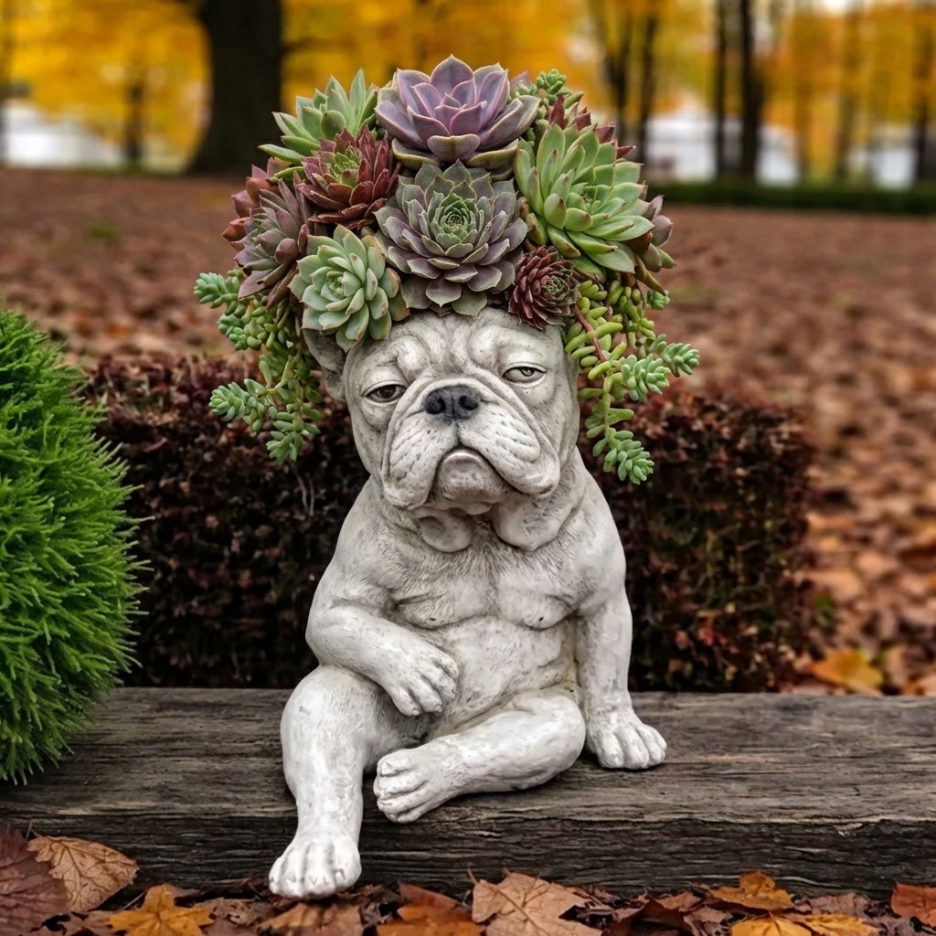 Funny French Bulldog Planter – Your Plants Just Got Attitude 🌿🐶