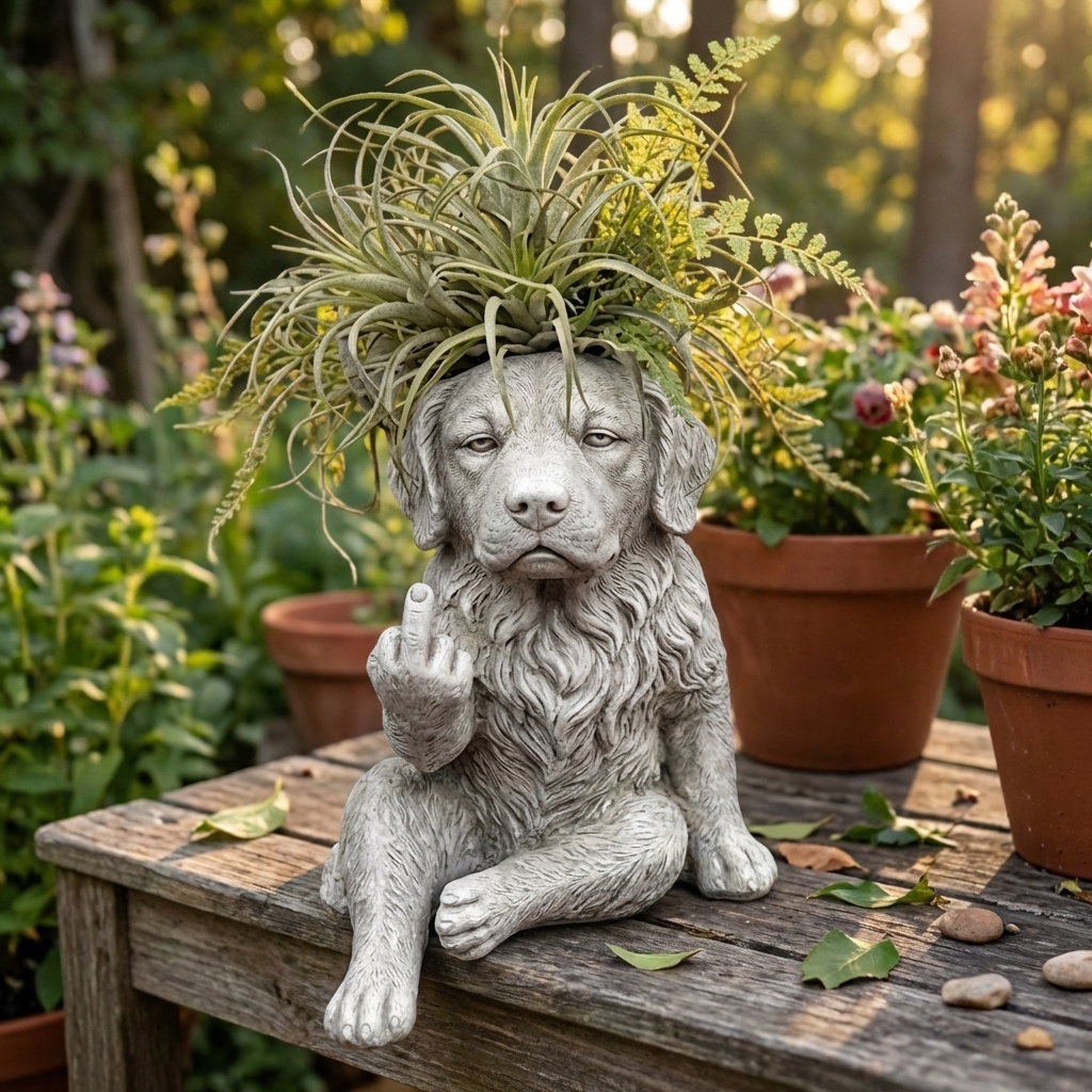 🐶Whimsical German Shepered Planter — Instantly Infuse Your Plants with Personality 🌿