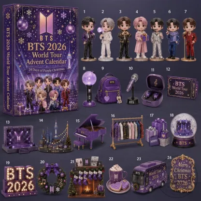 💜 BTS 2026 World Tour Advent Calendar 🎄✨ 24 Days of K-Pop Magic!