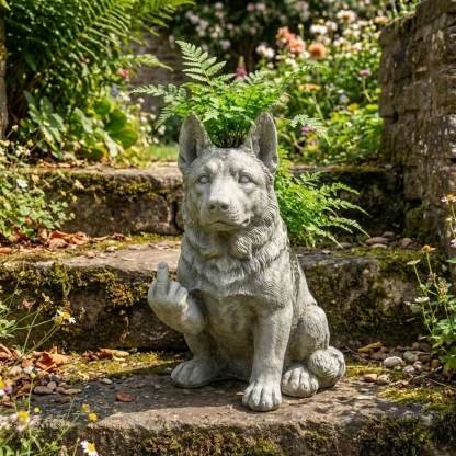 🐶Whimsical German Shepered Planter — Instantly Infuse Your Plants with Personality 🌿 