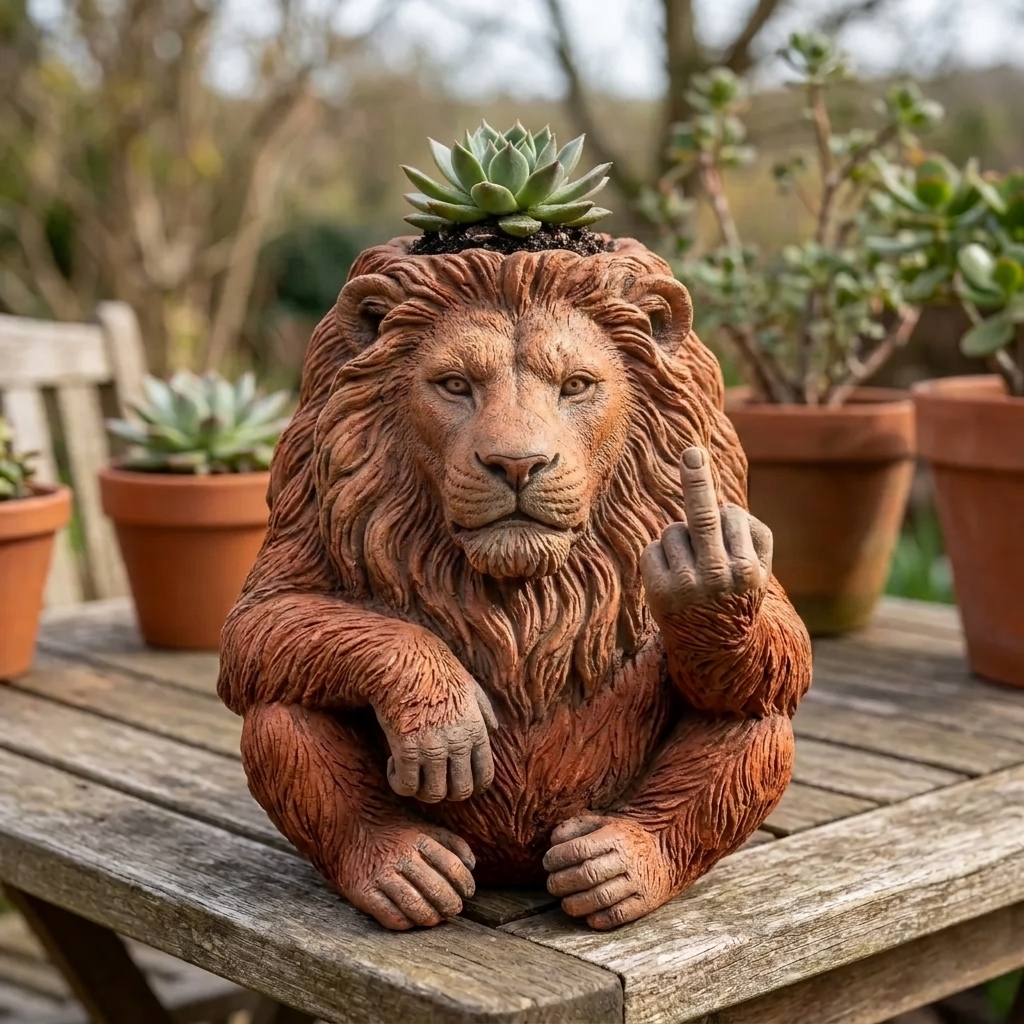 The King of the Jungle. The King of "NO." 🖕🦁