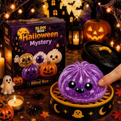 🎃 Halloween Squishy Squeeze Toy – 5 Styles Soft Pumpkin & Eyeball Fidget Toys-Baslayer