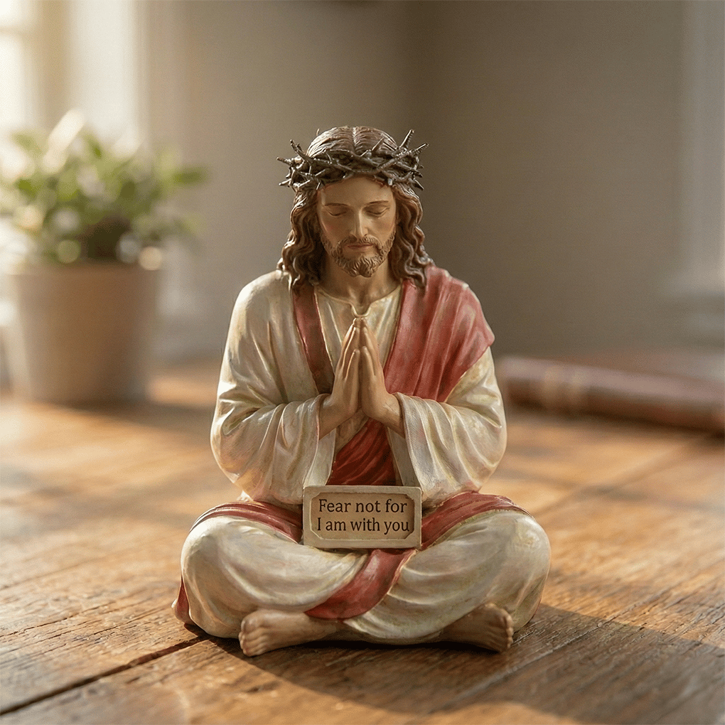 ✝️Peaceful Desk Companions ✨ Handcrafted Jesus & Virgin Mary Figurines