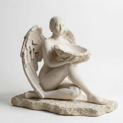 The Norns’ Offering  Three Goddesses of Time · One Sacred Feast - A sculptural bird feeder inspired by the three goddesses of Past, Present, and Future.