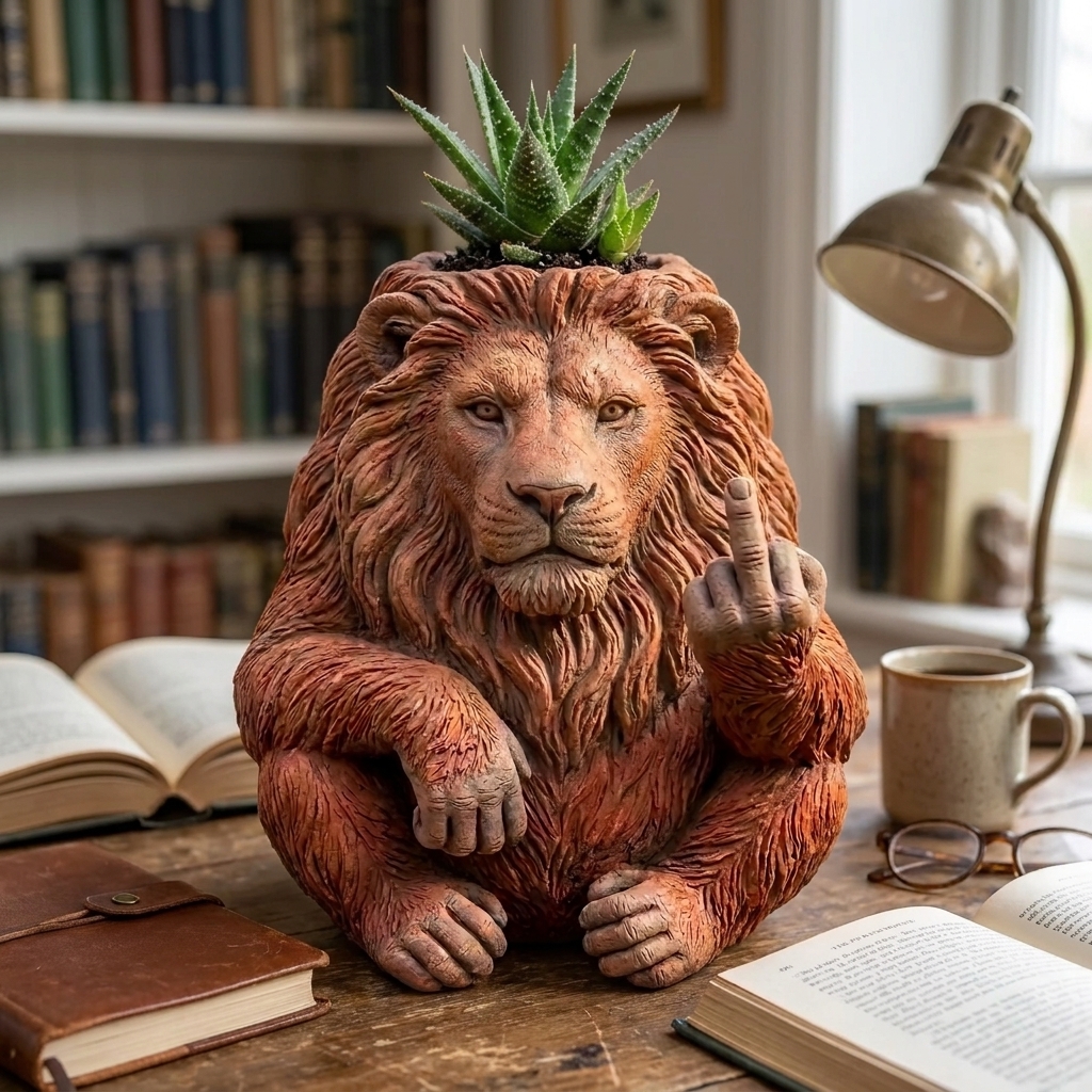 The King of the Jungle. The King of "NO." 🖕🦁