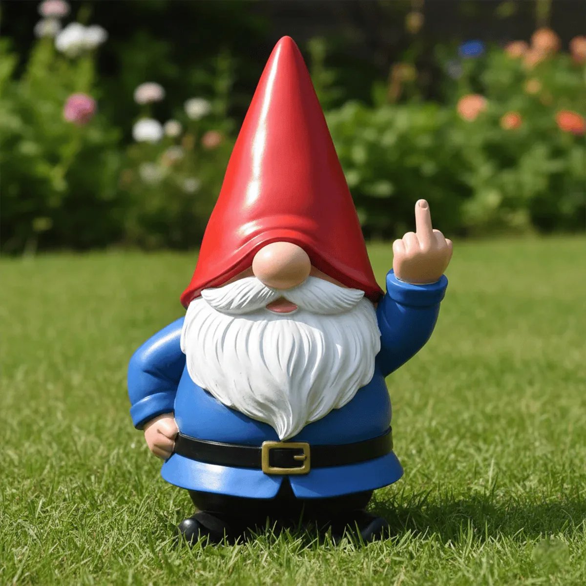 🔥Hot Sale 49% OFF -✨The Grumpy Guardian: Rude Middle Finger Gnome (Classic & Patriot Editions)