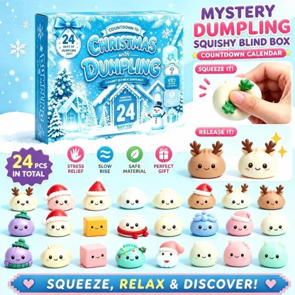 24 Days of Dumpling Joy — Christmas Squishy Countdown Calendar