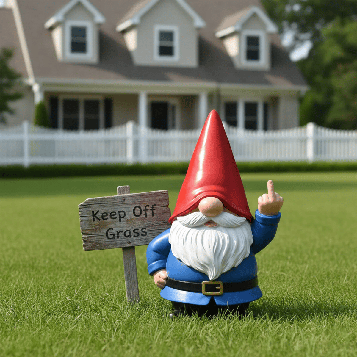 🔥Hot Sale 49% OFF -✨The Grumpy Guardian: Rude Middle Finger Gnome (Classic & Patriot Editions)