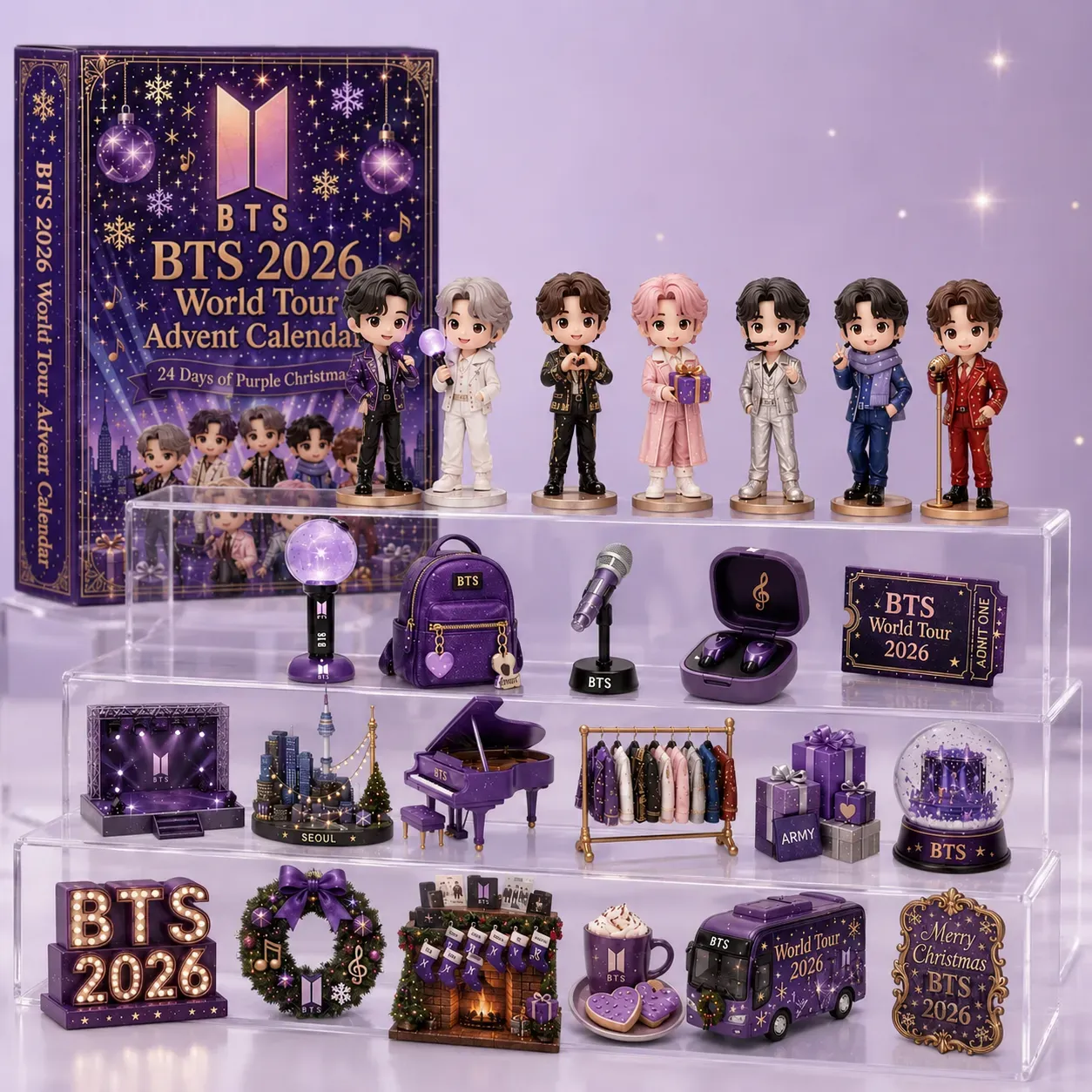 💜 BTS 2026 World Tour Advent Calendar 🎄✨ 24 Days of K-Pop Magic!