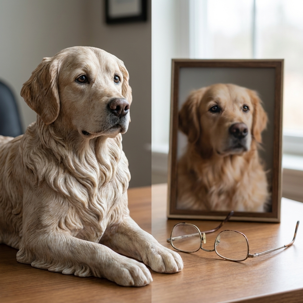 Forever By My Side - Custom Dog Sculptures