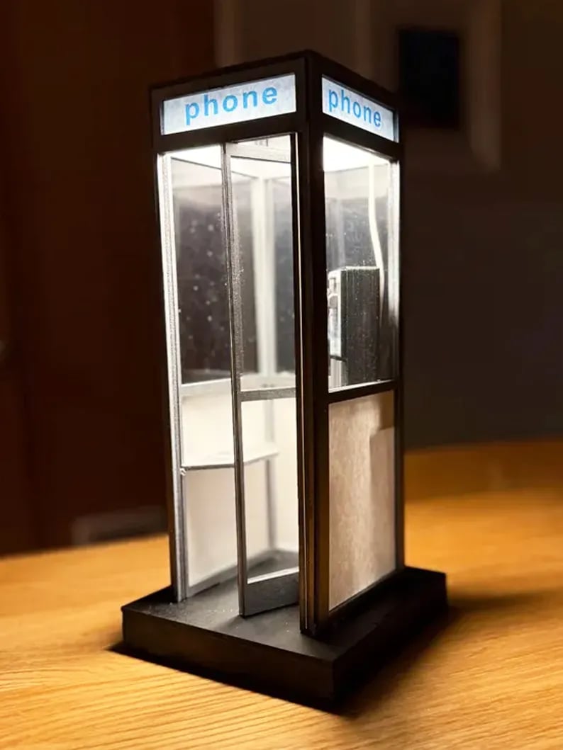 🔥Last Day 49% OFF - ☎️Retro Vintage Tall PhoneBooth Lamp