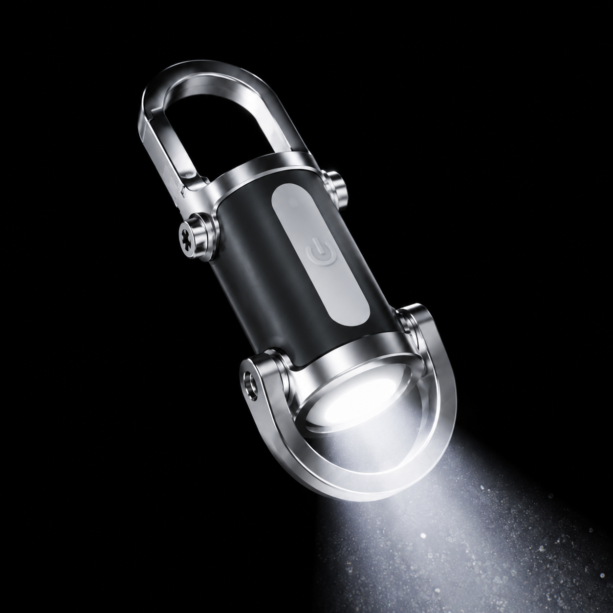 1200LM Mini Keychain Flashlight Rechargeable, Ultra-Bright Portable EDC Light with Carabiner for Camping, Hiking, Dog Walking, Car Repair & Emergencies
