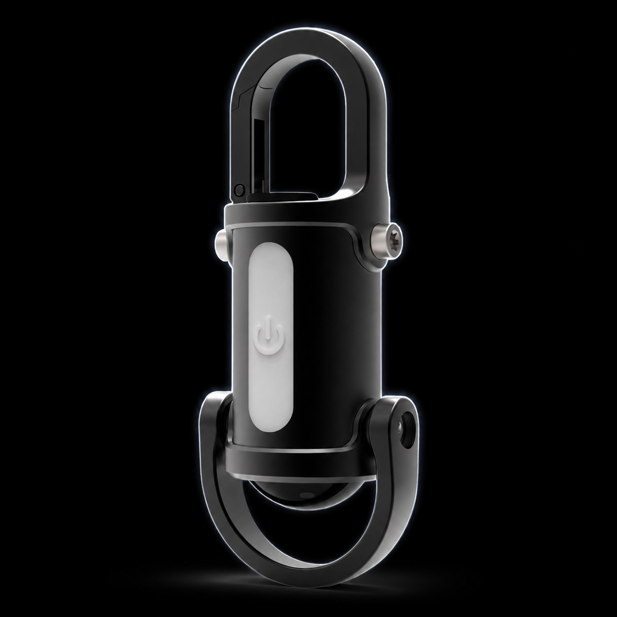 1200LM Mini Keychain Flashlight – Rechargeable EDC LED Light with Carabiner Clip