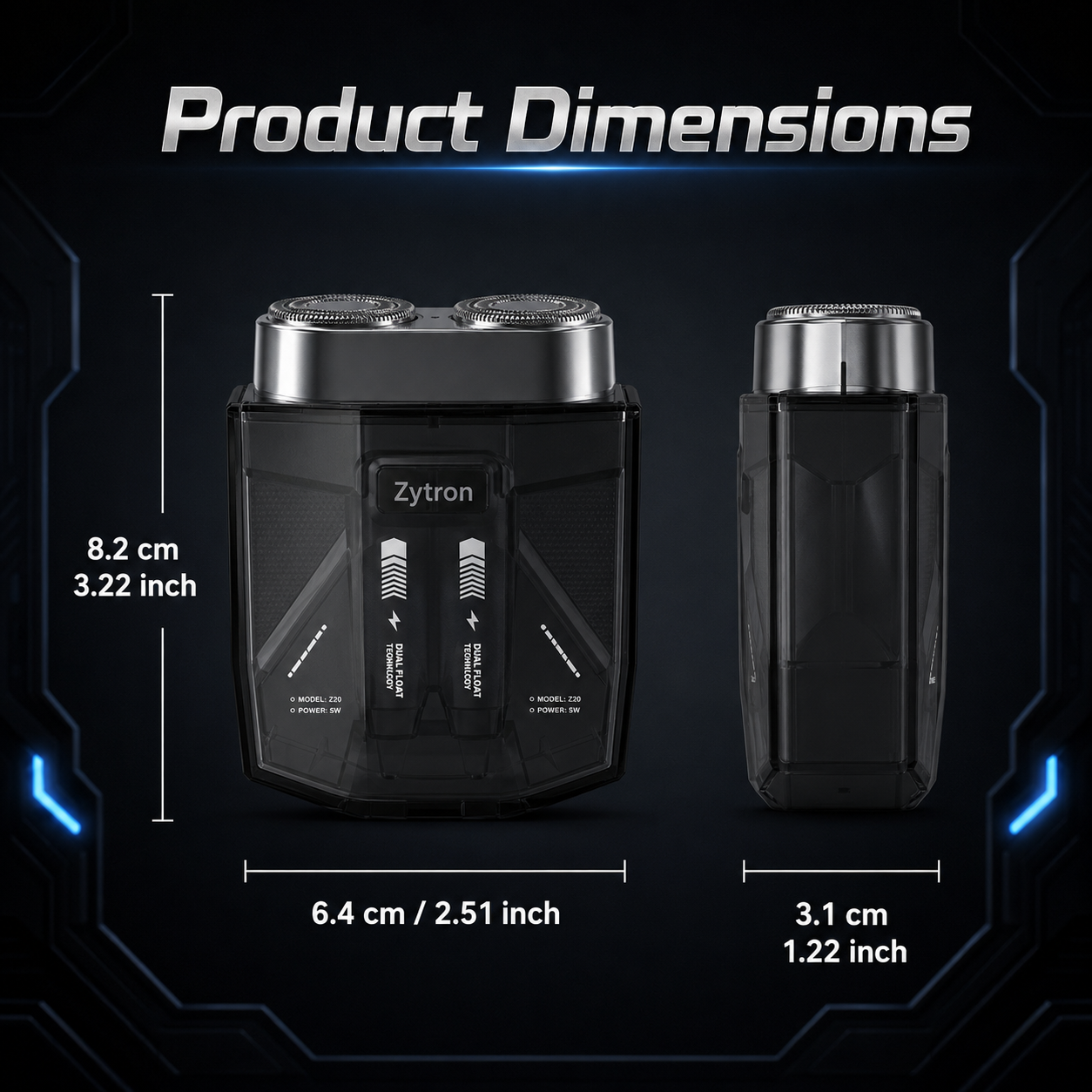 Zytron Twin Engine Mecha Shaver