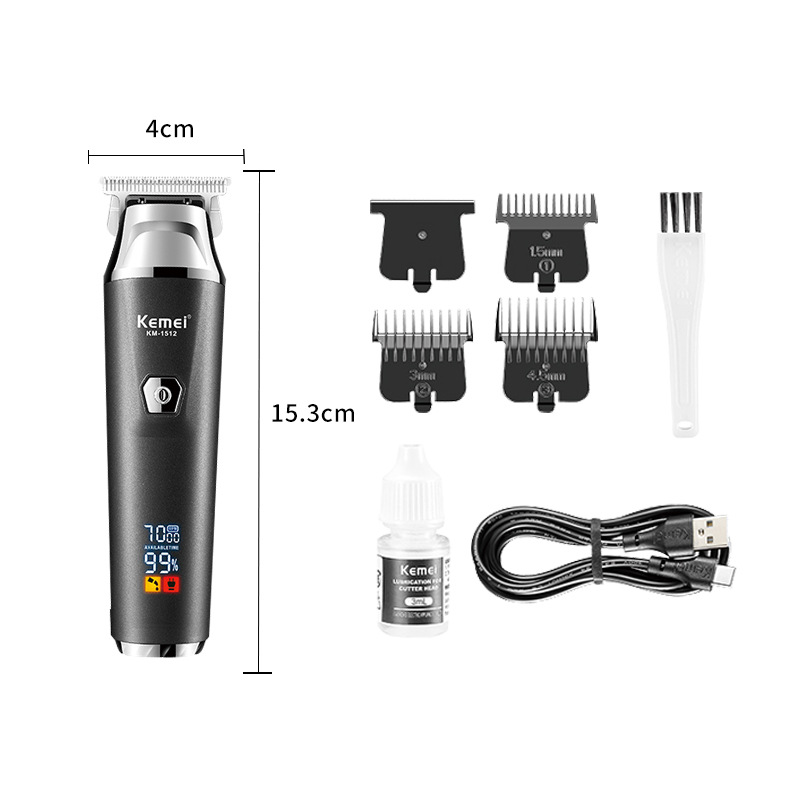 Kemei KM-1512 Cordless Home Hair Clipper