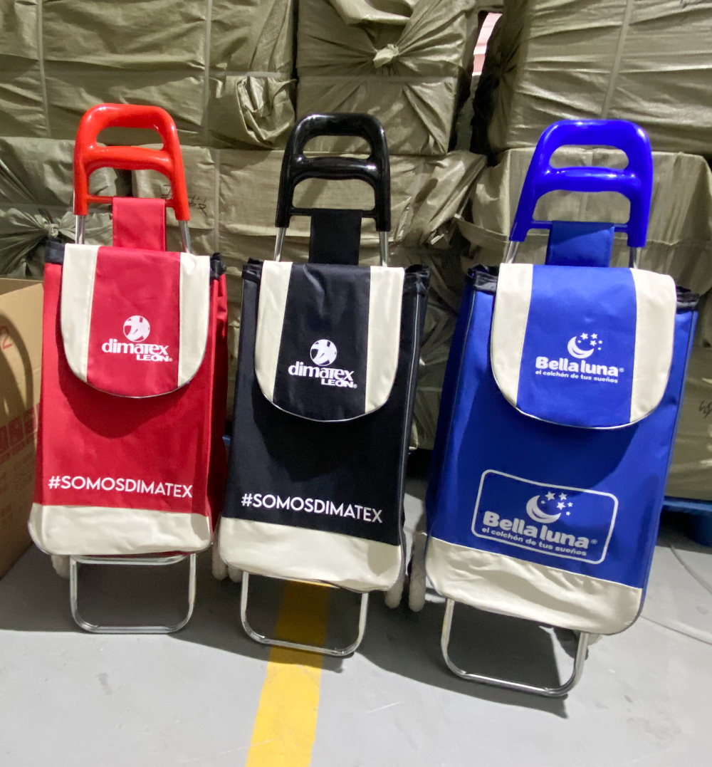Strongbird dolly for stairs custom brand order, red black blue rolling utility cart with printed enterprise logo, customized foldable shopping trolleys stocked inside factory warehouse for bulk wholesale