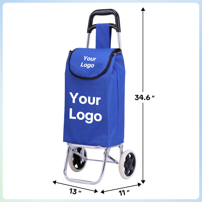 Customize Shopping cart for Groceries with Wheels and Removable Bag and Rolling Personal Handtruck Stair Climbing Cart