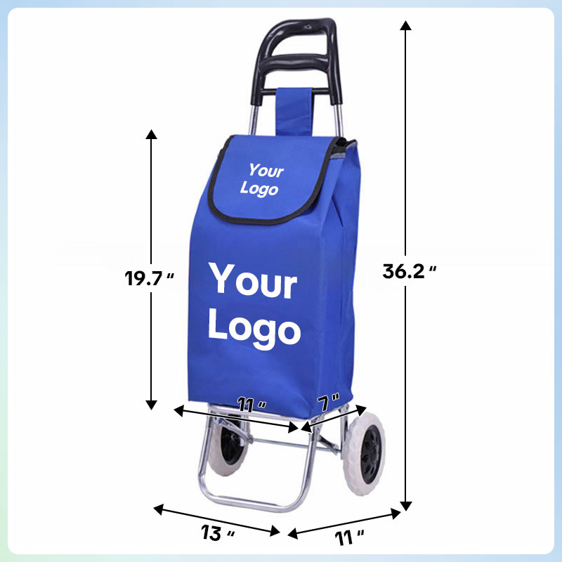 Customize Shopping cart for Groceries with Wheels and Removable Bag and Rolling Personal Handtruck Stair Climbing Cart