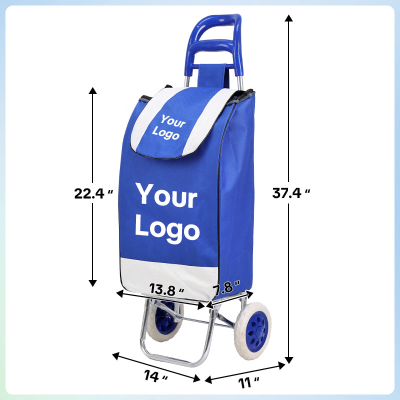 Customize Shopping cart for Groceries with Wheels and Removable Bag and Rolling Personal Handtruck Stair Climbing Cart