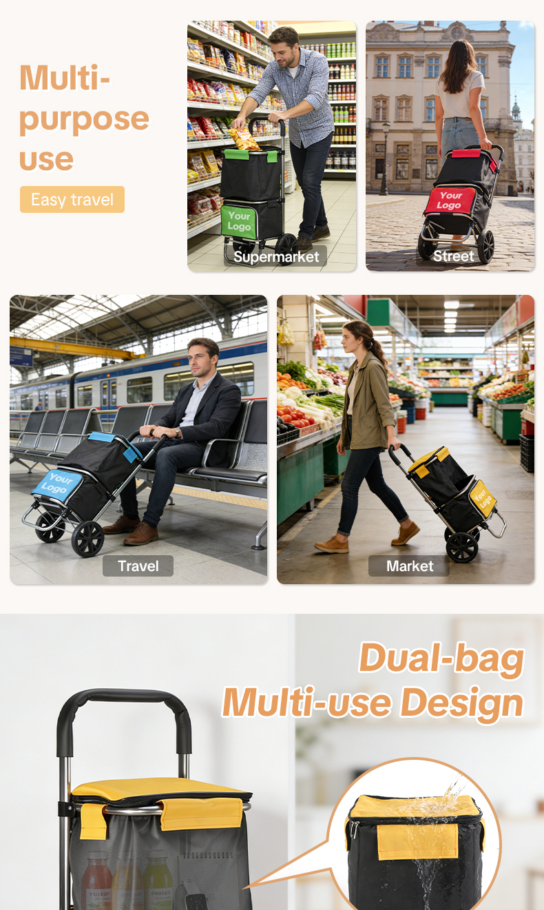 trolley cart with wheels