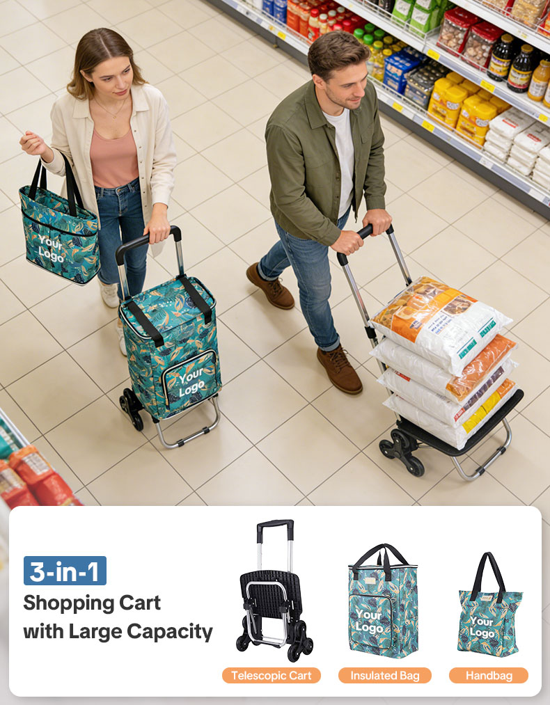 custom collapsible shopping cart