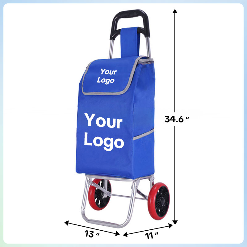 Customize Shopping cart for Groceries with Wheels and Removable Bag and Rolling Personal Handtruck Stair Climbing Cart