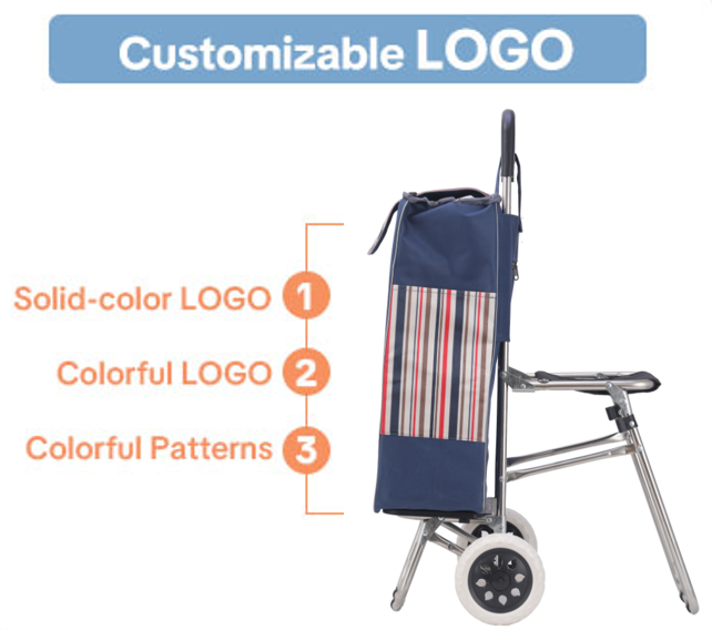 Folding Utility Cart with Built‑in Seat – Rest & Carry