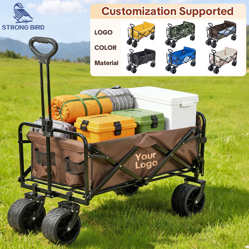 Custom Collapsible Wagon Cart | Personalized Heavy Duty Folding Wagon for Camping, Beach & Garden | Build Your Own Utility Cart with Wheels