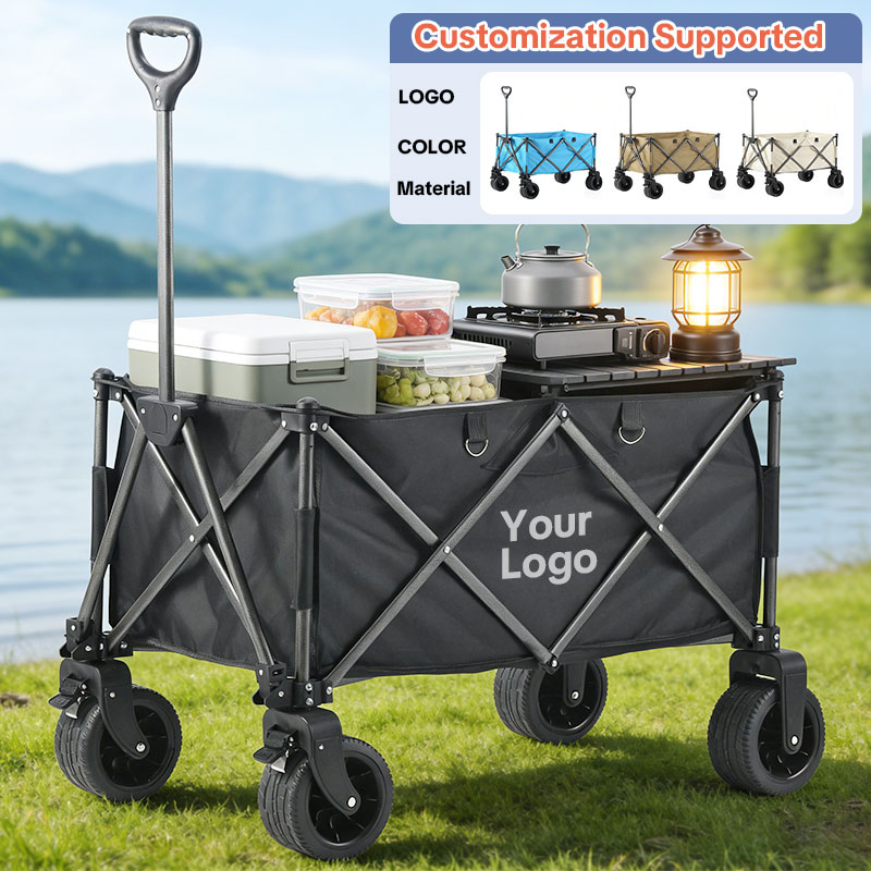 Grocery Shopping Wagon Foldable Utility Wagon Outdoor Cart