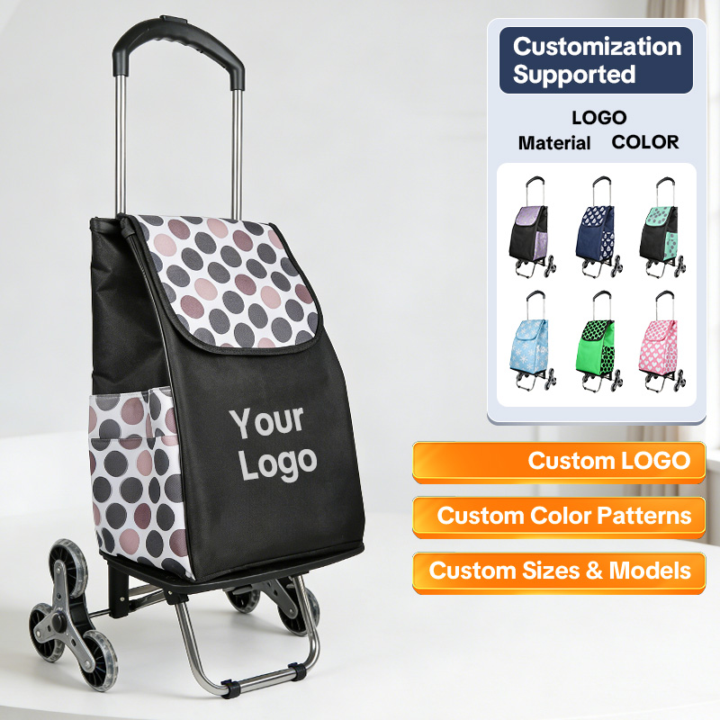 Stainless Utility Cart | Shopping Trolley With Telescopic Handle