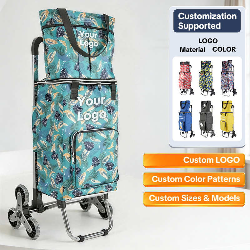 Folding Luggage Cart with Stair Climbing Wheels – Travel Easy