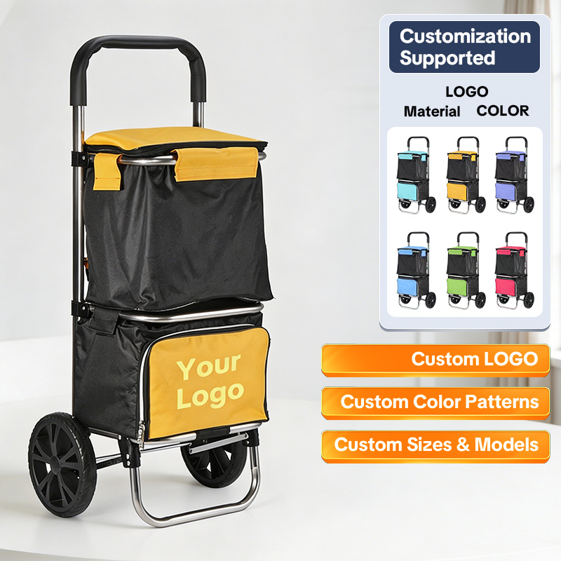 2 tier utility cart|Sort Groceries,Laundry&More–Rolling Storage