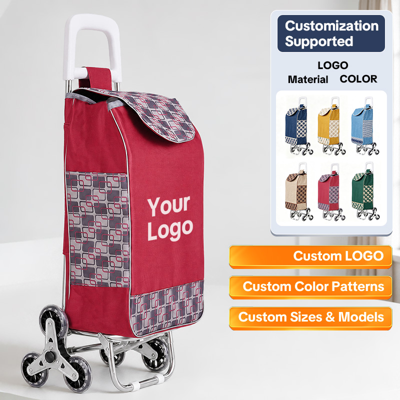 Foldable Grocery Cart – Rolling Cart for Supermarket