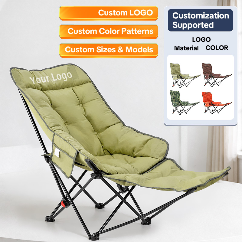 Adjustable High Back Reclining Camping Chair Custom Logo