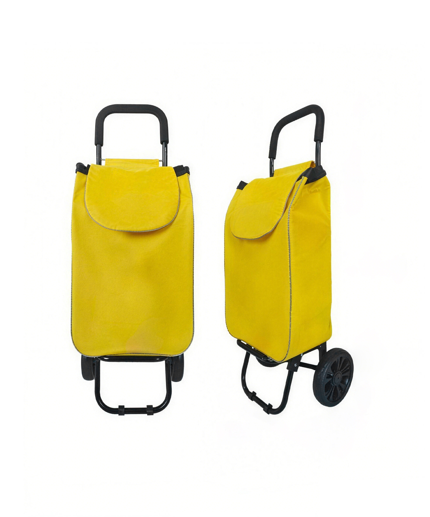 Strongbird yellow foldable shopping cart, portable grocery foldable shopping carts for daily errands