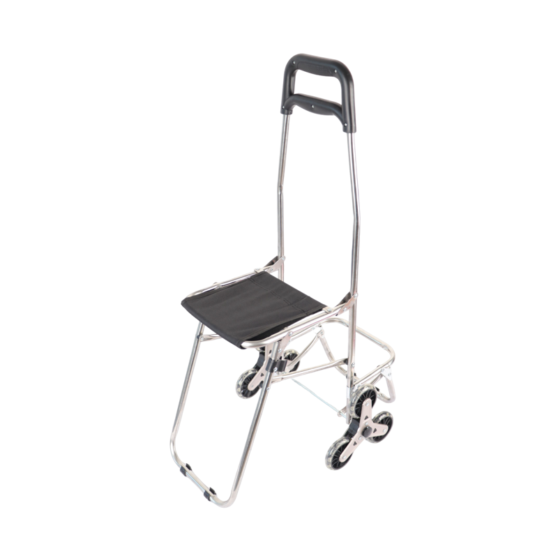 2-in-1 Shopping Cart with Seat – Carry Groceries & Sit Anytime