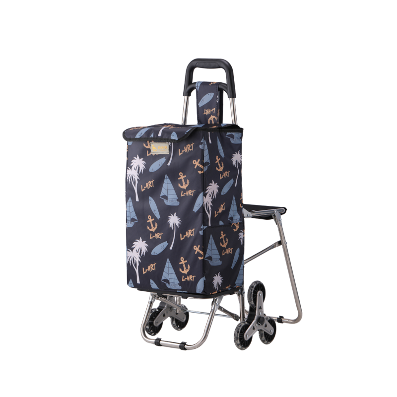 2-in-1 Shopping Cart with Seat – Carry Groceries & Sit Anytime