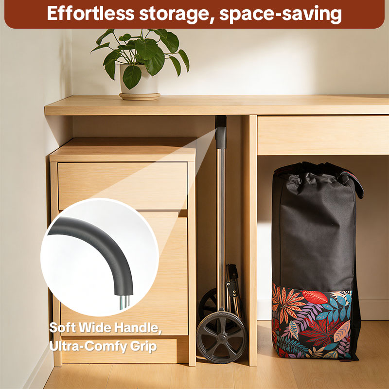 Custom Logo Printed Heavy-Duty Stair Climber Trolley , Foldable Grocery Cart with Wheel for Apartments & Condos-strongbird