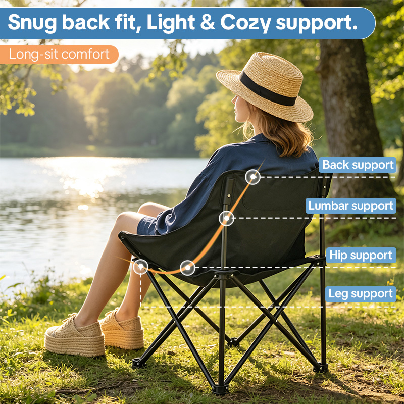 U-Shaped Moon Camping Chair Wholesale for US B2B Buyers