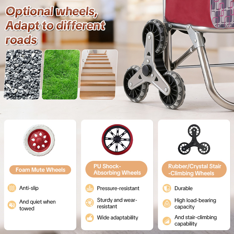 Foldable Grocery Cart – Rolling Cart for Supermarket
