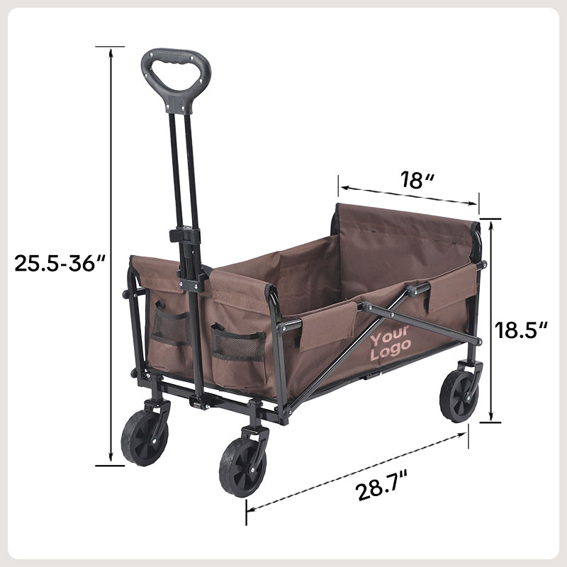 Custom Collapsible Wagon Cart | Personalized Heavy Duty Folding Wagon for Camping, Beach & Garden | Build Your Own Utility Cart with Wheels