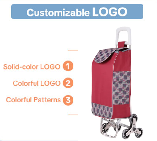 Foldable Grocery Cart – Rolling Cart for Supermarket