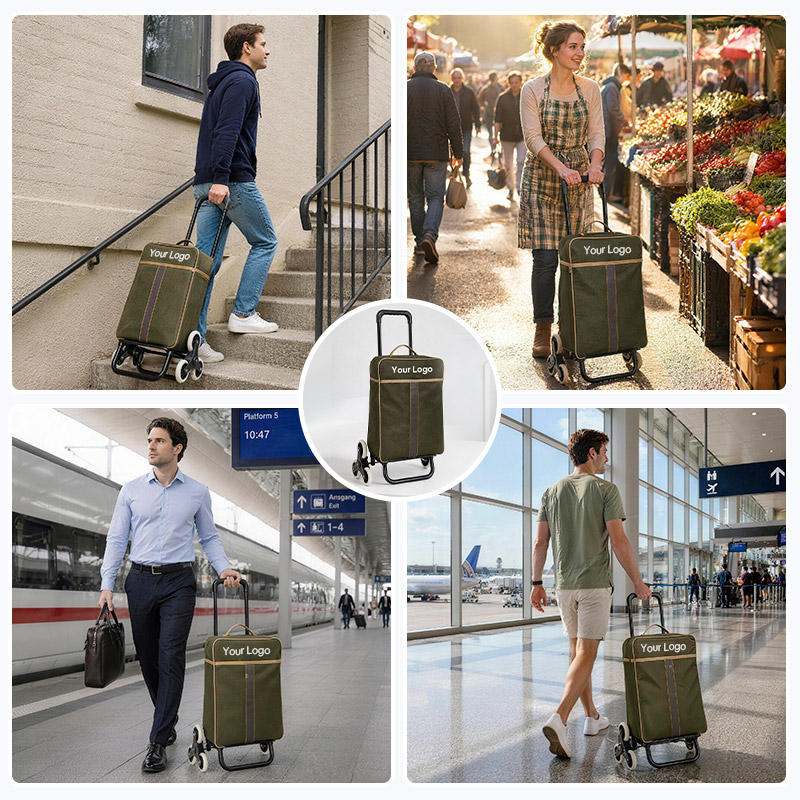 Portable Luggage Cart with Adjustable Handle – Travel Easy