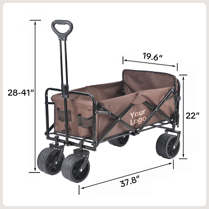 Custom Collapsible Wagon Cart | Personalized Heavy Duty Folding Wagon for Camping, Beach & Garden | Build Your Own Utility Cart with Wheels