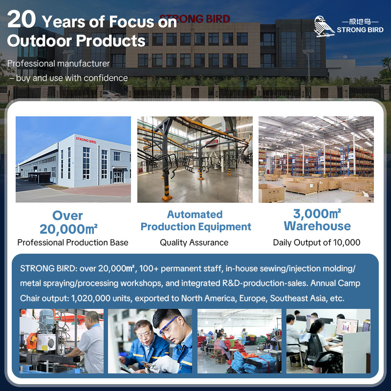 Custom Logo Compact Camping Chairs – Portable Folding Moon Chairs with Carry Bag, Heavy-Duty 600D Oxford Fabric, Supports 330lbs for Outdoor Travel, Picnic, Beach, Fishing-strongbird