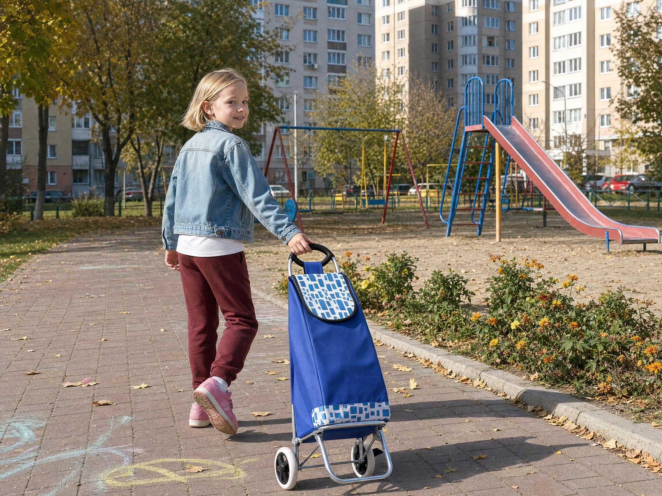 Children's grocery cart|Strong Bird portable shopping cart
